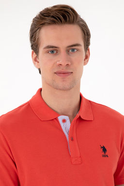 Erkek Regular Fit Polo Yaka K_rm_z_ Basic Ti__rt Sepette S_rpriz _ndirim - U.s. polo assn фото 2