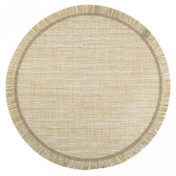 Салфетка под горячее (термосалфетка) Бохо д38см, с бахромой, оливковый меланж (Китай) - Домашняя мода фото 3