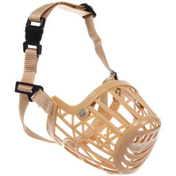 Цена за 2 шт. Намордник гуманный из гибкого пластика "Мой Бро", цвет светло - бежевый, №5 (лейбл)