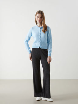 Beli Lastikli Kad?n Triko Pantolon