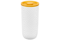 Банка д/сыпучих продуктов 900 мл 9,5*9,5*19,5 см + бамбук. крышка с силик. упл. - Elan gallery фото 7