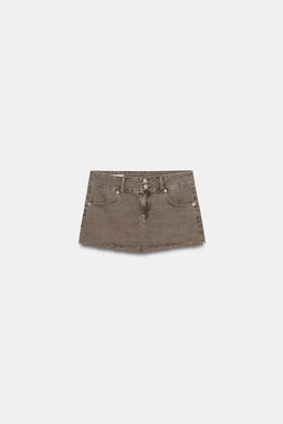 TRF COLOURED DENIM MINI SKIRT - Zara фото 4