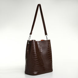 Сумка женская TEXTURA на магните, 24×14×29 см, коричневая