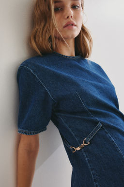Vestido denim con hebillas - H&m фото 6