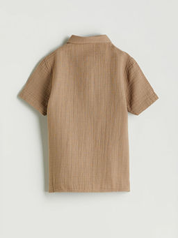 Basic Pamuklu Erkek ?ocuk G?mlek