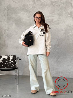 Кофта со съемным воротничком - Bruno фото 2