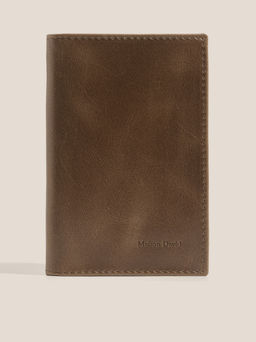 Обложка для паспорта MAISON DAVID PASSPORT COVER Артикул 4715366, зелено-коричневый