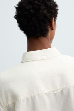 RELAXED FIT 100% HEMP SHIRT - Zara фото 6