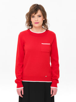 Джемпер вязаный с карманом - Stilla фото 3