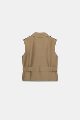 100% LEATHER JACKET WITH EVAS_ HEM - Zara фото 16