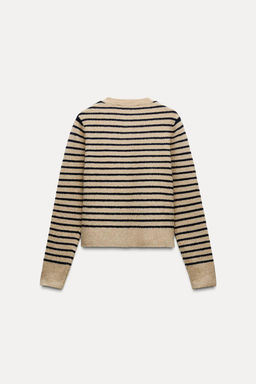 STRIPED KNIT CARDIGAN - Zara фото 3