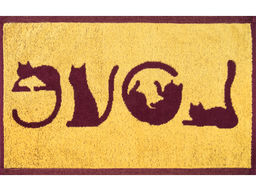 Полотенце махровое 1с105.413ж1 LOVE-кот(кр.дерево1) 50х30 см