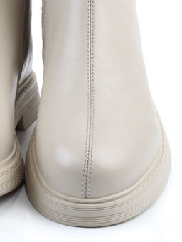 01-XKL21-225DR BEIGE Ботинки демисезонные женские (натуральная кожа, байка)