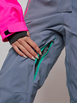 Горнолыжный комбинезон женский зимний зеленого цвета 2327Z - Chunmai фото 13