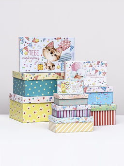 Набор коробок 10 в 1 «Праздничное настроение», 30×19×11.5 - 12×6.5×4 см