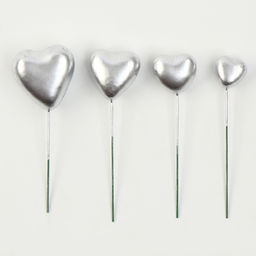 Набор для украшения Сердечки, цвет серебро - Страна карнавалия фото 3