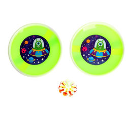 Игра-липучка Монстрик, 2 тарелки, шарик, МИКС - Funny toys фото 6
