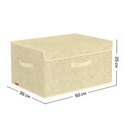 Короб стеллажный с откидной стенкой, с крышкой, 50*35*25 cм, MONET SUMMER, шт - Valiant фото 8