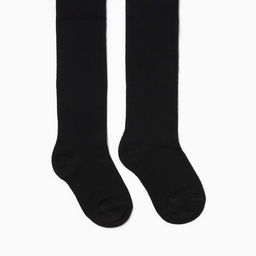 Колготки детские, чёрные, рост 116-122 см