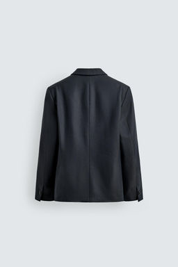DOUBLE-BREASTED TEXTURED SUIT BLAZER - Zara фото 8