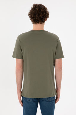 Erkek Regular Fit Bisiklet Yaka Haki Basic Ti__rt Sepette S_rpriz _ndirim - U.s. polo assn фото 6