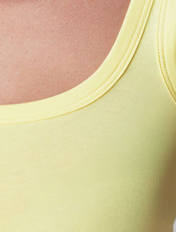 Топ облегающий из эластичного хлопка с квадратным вырезом каре - Vilatte фото 2