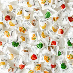 Молочные ириски с желейной начинкой ФРУКТОВЫЙ МИКС FRU TI MI, 320 гр