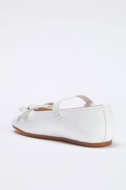 Trendyol Shoes Beyaz Simli Kurdele Detayl? Mary Jane Buyuk/Kucuk K?z Cocuk Kids Babet TAKSS25BE00023 - Trendyolmilla фото 6