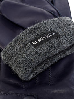 Перчатки мужские ш+каш. OS01755 d.blue - Eleganzza фото 4