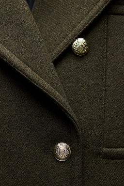 ZW COLLECTION WOOL BLEND COAT - Zara фото 8