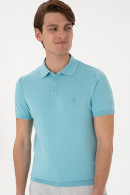 Erkek Slim Fit Polo Yaka Aqua Ti__rt - U.s. polo assn фото 3