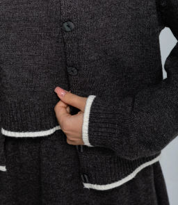 Костюм #КТ7811, тёмно-серый