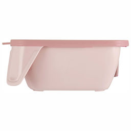 Lalababy Тарелка глубокая пластмассовая Play with Me Birdie д158мм, h58мм, с мягкой крышкой, персиковая карамель (Россия) - Домашняя мода фото 3