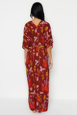Yesil Etnik Desenli Kimono&Kaftan TBESS23KM00093 - Trendyolmilla фото 13