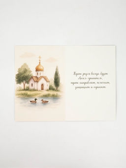 Цена за 10 шт. Открытка «Крестины», 12 х 18 см