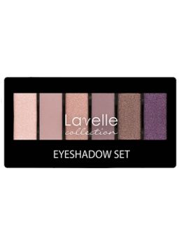LavelleCollection тени для век 6-ти цветные тон 03 бежево-сливовый NEW