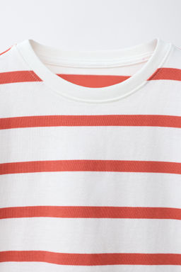 CAMISETA RAYAS HEAVY WEIGHT TEXTO / Raya Roja - Zara фото 3