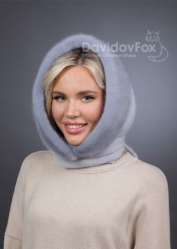 Платок ангора натуральная норка Сапфир - Davidovfox фото 3