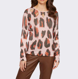 Пуловер, розово-шоколадный - Ashley brooke фото 3