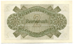 Банкнота 2 рейхсмарки 1940 года Германия (Для оккупированных территорий)