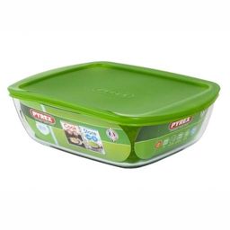 Блюдо для запекания и выпечки с крышкой COOK&STORE 25x22x7см 2.2л квадратное