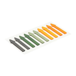 Цена за 2 шт. Блок-закладки с липким краем «Стрелки», 10 цветов по 20 штук, 5×41 мм, пластиковые