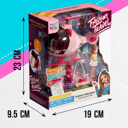 Игровой набор Модное путешествие вертолёт, кукла, аксессуары - Simaland фото 6