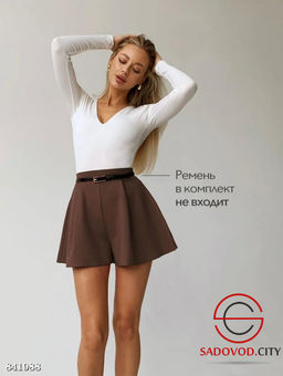 Шорты женские широкие (без ремня)