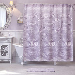 Штора для ванной комнаты, полиэстер, 180*180 см, LAVANDE ELEGANT, шт