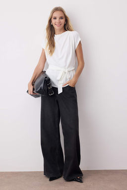 Kahverengi Kolsuz Kusakl? Dokuma Bluz TWOAW26BZ00057