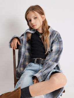 ACOOLA / Шорты джинсовые детские для девочек Odete голубой  фото 7