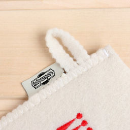 Рукавица для бани с вышивкой Чудо баня, первый сорт - Добропаровъ фото 3