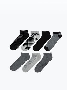 Desenli Erkek Patik ?orap 7li