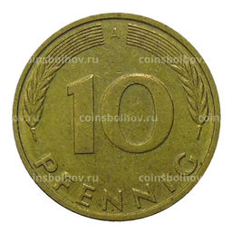 Монета 10 пфеннигов 1992 года A Германия